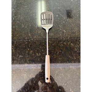 Wood Handled Metal Spatula Kitchen‎ Utensil Heavy Duty Grill Burger Flipper